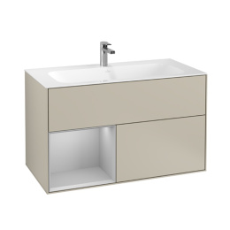 Villeroy Boch Finion F030GJHH Тумба под раковину 996х498 мм (light grey matt/sand matt)