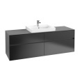 Villeroy Boch Collaro C02500PD Тумба под раковину 1600х500 мм (Black Matt Lacquer)