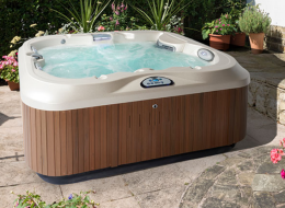 JACUZZI SPA J315 Минибассейн 193х168х82 см, обшивка Silver Wood, LED подсв., водопад, подгол. 3 шт. 