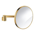 Косметическое зеркало с увеличением в 7 раз Grohe Selection 41077GL0, золото глянец
