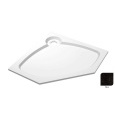 Поддон душевой Cezares Tray TRAY-S-P-100-56-NR, 100 х 100 см, черный, из искусственного камня