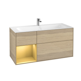 Villeroy Boch Finion F060HFPC Тумба под раковину 1196х498 мм (gold matt/oak veneer)