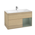 Villeroy Boch Finion F040GMPC Тумба под раковину 996х498 мм (olive matt/oak veneer)