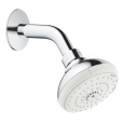 Верхний душ Grohe New Tempesta 100 III 26088001 (26088000), 100х100 мм, 3 режима струи, с держателем