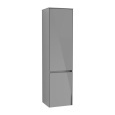 Villeroy Boch Collaro C03300FP Шкаф пенал для ванной комнаты, петли слева (Glossy Grey)