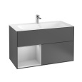 Villeroy Boch Finion G030GJGK Тумба под раковину 996х498 мм (light grey matt/anthracite matt)