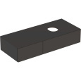 Тумба под раковину Geberit VariForm 501.172.00.1, 120 см, с сифоном, цвет тёмно-серый