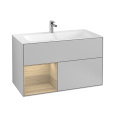 Villeroy Boch Finion G030PCGJ Тумба под раковину 996х498 мм (oak veneer/light grey matt)