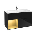 Villeroy Boch Finion G030HFPH Тумба под раковину 996х498 мм (gold matt/glossy black)