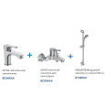 Набор смесителей для ванной Ideal Standard «Alpha 3 в 1» BD004AA, хром