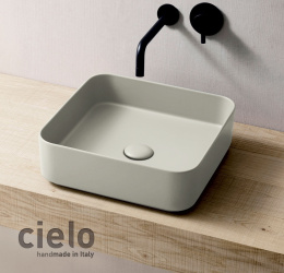 Ceramica CIELO Shui Comfort SHCOLAQ40 PM - Раковина накладная на столешницу 40 * 40 см (Pomice)