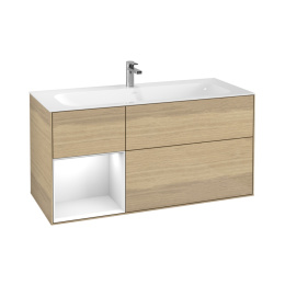 Villeroy Boch Finion F060MTPC Тумба под раковину 1196х498 мм (white matt/oak veneer)