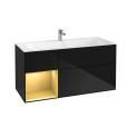 Villeroy Boch Finion F060HFPH Тумба под раковину 1196х498 мм (gold matt/glossy black)