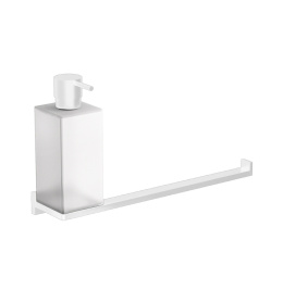 Colombo Design LOOK B1674.BM Дозатор для жидкого мыла с держателем полотенца (белый матовый)