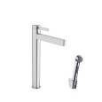 Смеситель для раковины Hansgrohe Finoris 76220000, с гигиеническим душем и донным клапаном Push-Open