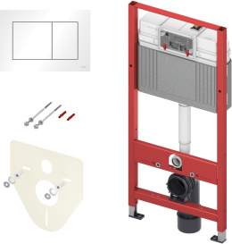 Инсталляция для унитаза TECE Base 9400413 с кнопкой смыва TECEnow, белый
