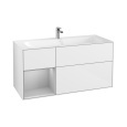 Villeroy Boch Finion F060GJGF Тумба под раковину 1196х498 мм (light grey matt/glossy white)