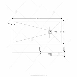 Душевой поддон RGW Stone Tray 16152713-01 прямоугольный