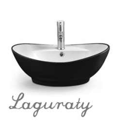 Раковина Laguraty 3218B Black&white цветная