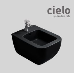 Ceramica CIELO Shui Comfort SHCOBS N - Биде подвесное 55*37 см, с отверстием для смесителя (Черный г