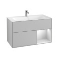 Villeroy Boch Finion F040MTGJ Тумба под раковину 996х498 мм (white matt/light grey matt)