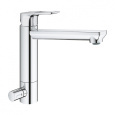 Смеситель Grohe BauLoop 31713000 для кухонной мойки, с запорным вентилем, средний излив