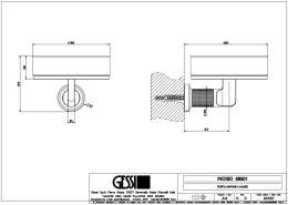 Мыльница Gessi Inciso (58502#031) хром, черный