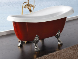 Акриловая ванна 170x85 BelBagno (BB04-ROS-CRM), округлая