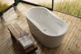 Акриловая ванна 170x80 BelBagno (BB407-1700-800), округлая