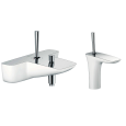 Комплект смесителей Hansgrohe PuraVida (15472400/15070400) хром, белый