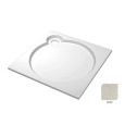 Поддон душевой Cezares Tray TRAY-S-A-80-56-GR, 80 х 80 см, серый, из искусственного камня