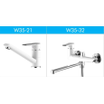 Набор смесителей для ванной и кухни Rossinka W W35-21 и W35-32 (W35Compl)