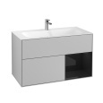 Villeroy Boch Finion G040PHGJ Тумба под раковину 996х498 мм (glossy black/light grey matt)