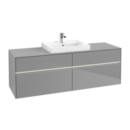 Villeroy Boch Collaro C025L0FP Тумба под раковину 1600х500 мм (Glossy Grey)