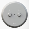 Кнопка электронного смыва AlcaPlast (MEO10) серый
