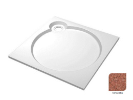 Поддон душевой Cezares Tray TRAY-S-A-100-56-TR, 100 х 100 см, терракотовый, из искусственного камня