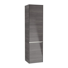 Villeroy Boch Collaro C033L0FQ Шкаф пенал для ванной комнаты, петли слева (Oak Graphite)