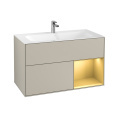 Villeroy Boch Finion F040HFHH Тумба под раковину 996х498 мм (gold matt/sand matt)