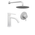 Комплект для душа Paffoni LIGHT (KITLIG011BO071) белый матовый