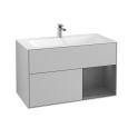 Villeroy Boch Finion F040GKGJ Тумба под раковину 996х498 мм (anthracite matt/light grey matt)