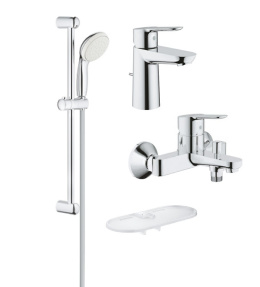 Grohe BauEdge 118389 Комплект смесителей с душем, смеситель для ванны, раковины, душевой гарнитур