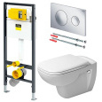 Инсталляция Viega с унитазом Duravit D-Code 792855 /45351900A1/0067310000, белый