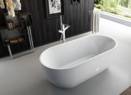 Акриловая ванна 170x80 BelBagno (BB70-1700-800), округлая