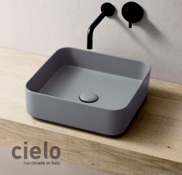 Ceramica CIELO Shui Comfort SHCOLAQ40 BR - Раковина накладная на столешницу 40 * 40 см (Brina)