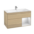 Villeroy Boch Finion F040MTPC Тумба под раковину 996х498 мм (white matt/oak veneer)