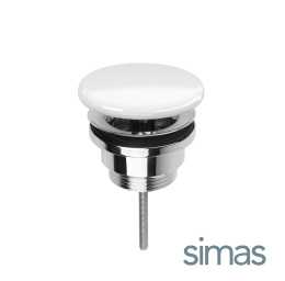 SIMAS PLCE - Донный клапан-сливной гарнитур (белый глянцевый | хром)