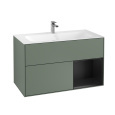 Villeroy Boch Finion G040PDGM Тумба под раковину 996х498 мм (black matt/olive matt)