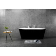 Акриловая ванна 170x80 BelBagno (BB200-1700-800-NERO), округлая