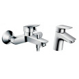 Комплект смесителей Hansgrohe Logis (71400000/71070000) хром