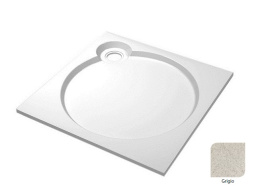 Поддон душевой Cezares Tray TRAY-S-A-80-56-GR, 80 х 80 см, серый, из искусственного камня